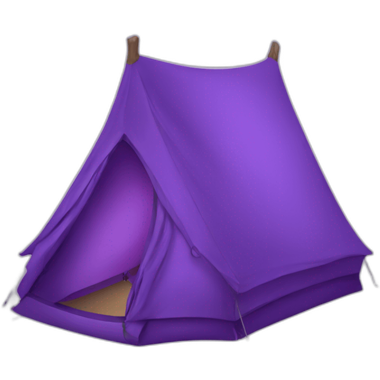 Camping purple icon emoji