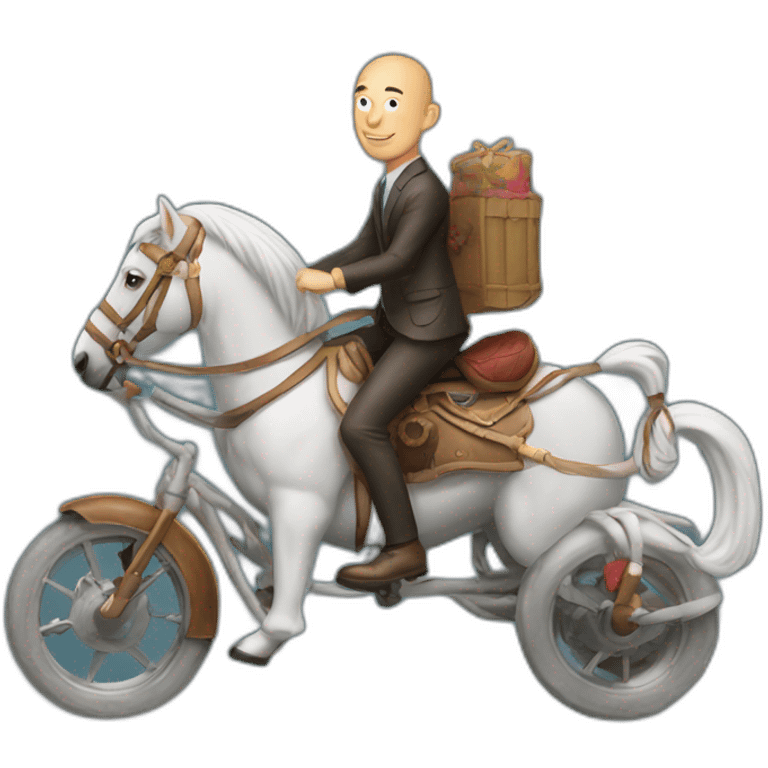 Jeff bezos riding hundai emoji