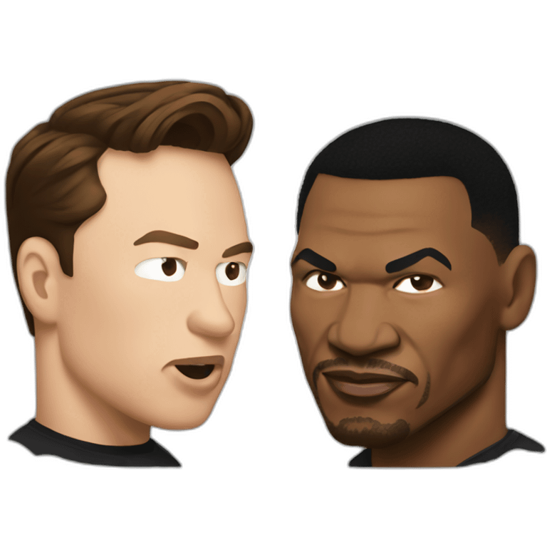 elon musk fighting mike tyson emoji