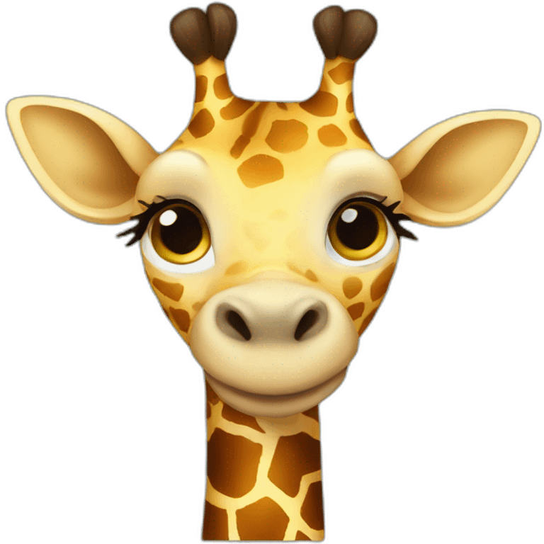 Cute giraffe emoji