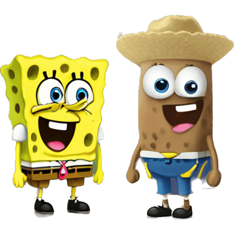 SpongeBob and Patrick in the Grand Canyon emoji