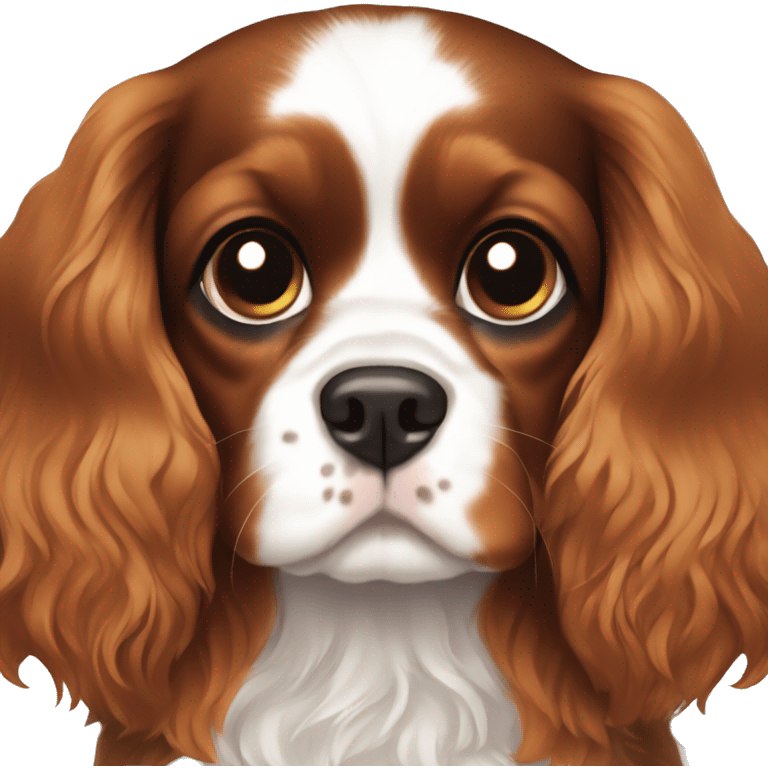 Tri color cavalier spaniel emoji