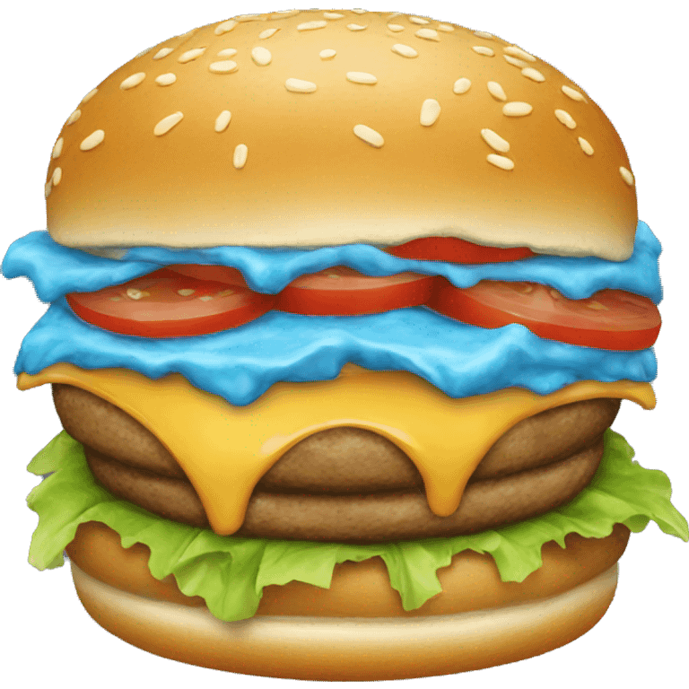 burger blue emoji