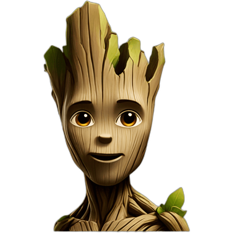 groot fait un bisou emoji