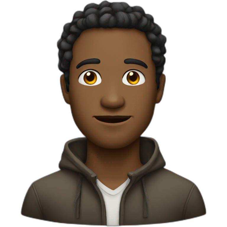 Homme qui dit iles emoji