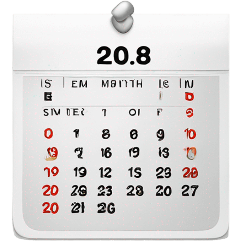 Create a realistic calendar page displaying “28 February” with a clean, minimalistic design. The text should be bold and clear, with a neutral or subtle color scheme. The page may have a slight curl or paper texture against a simple background. emoji