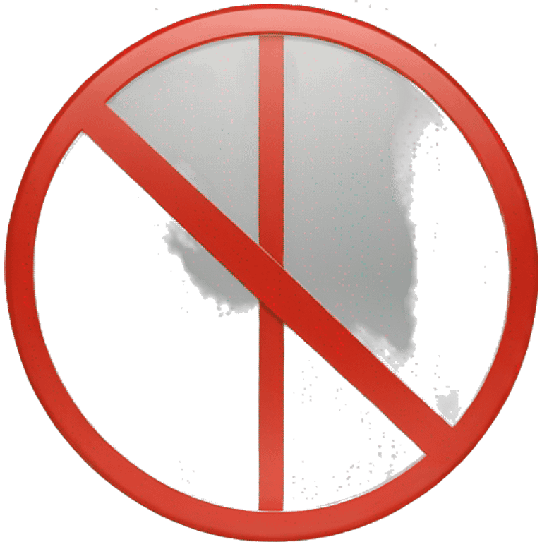 prohibited sign emoji