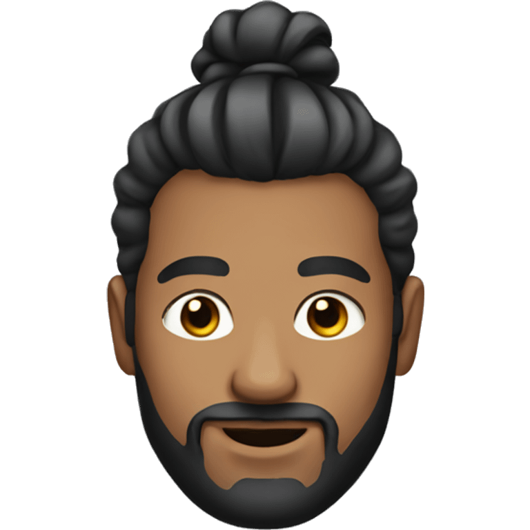 man with man-bun emoji