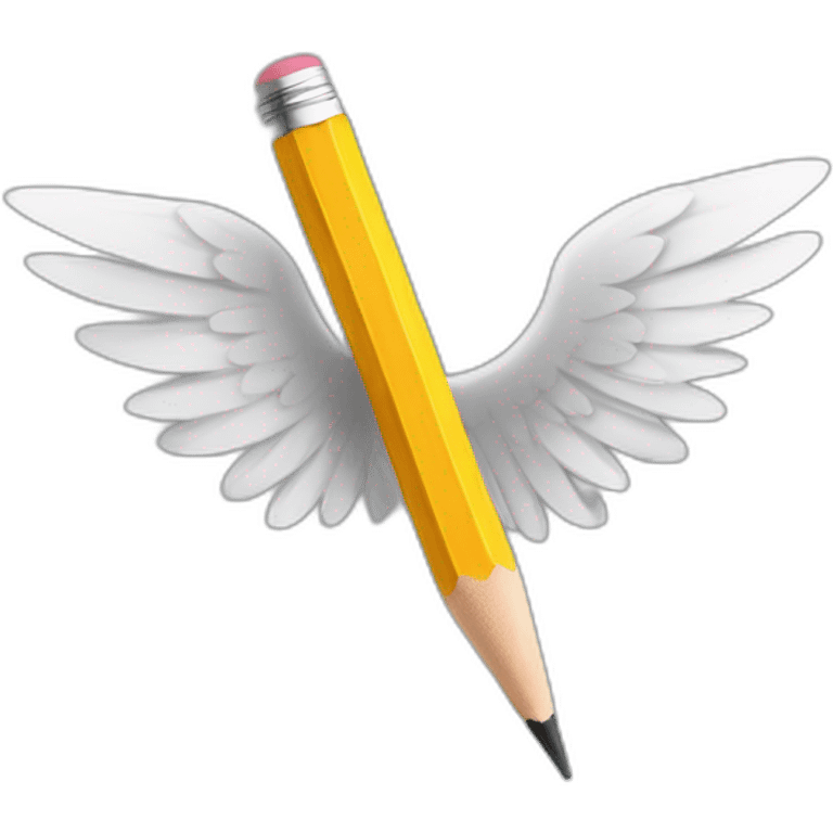 Pencil with wings  emoji