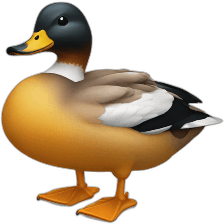 Canard avec des muscles emoji