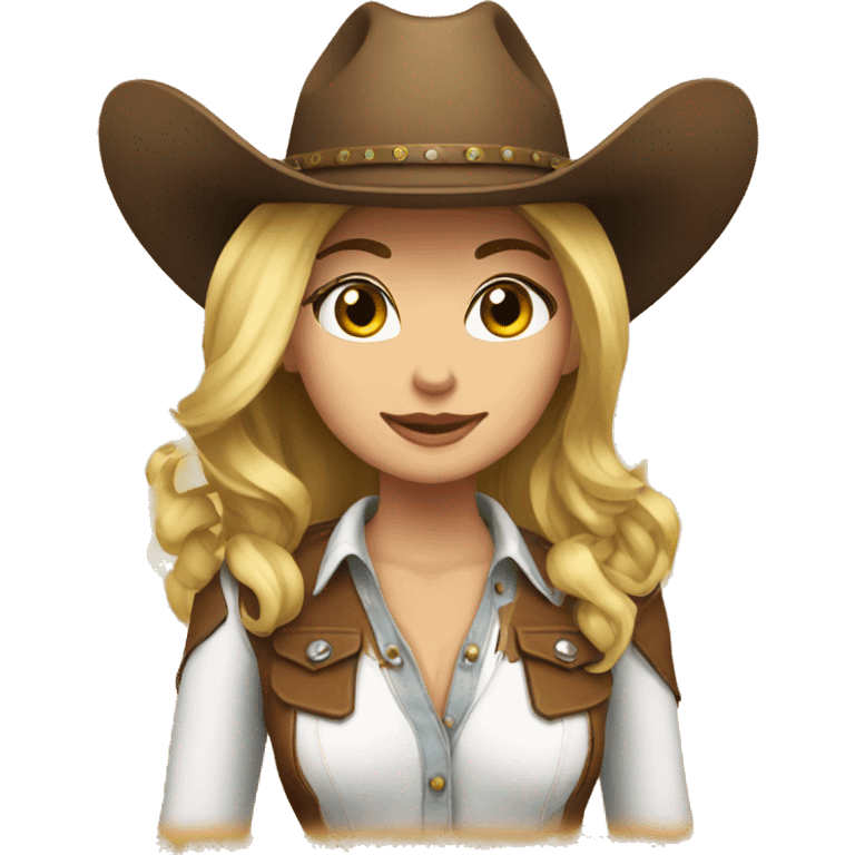 cowgirl cute emoji