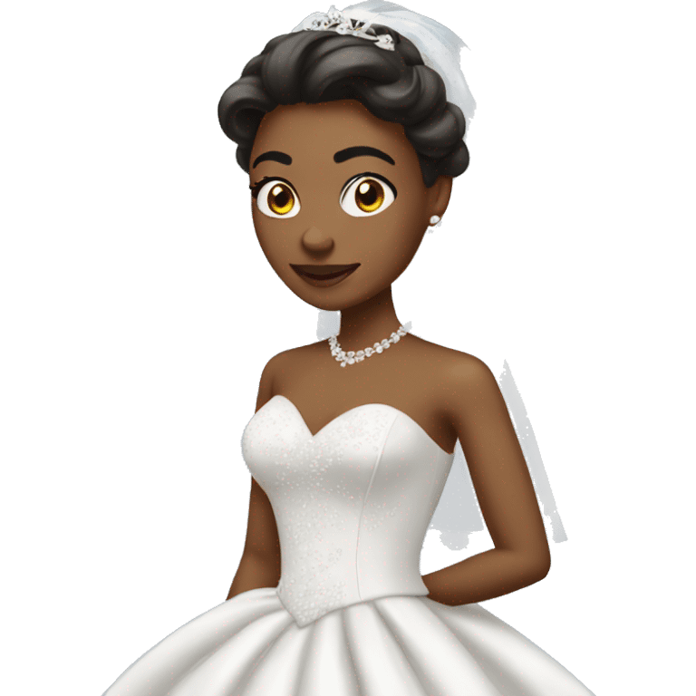 Bride in big ballgown emoji