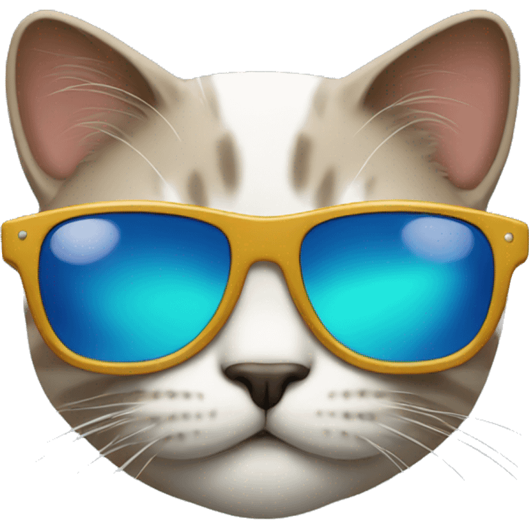 Cat with sunglasses emoji