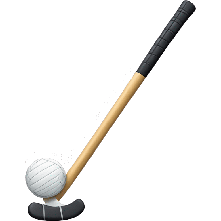 Field Hockey stick and ball emoji