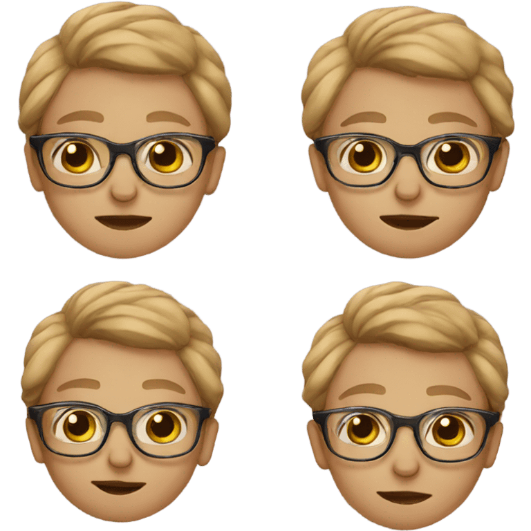 newborn with glasses  emoji