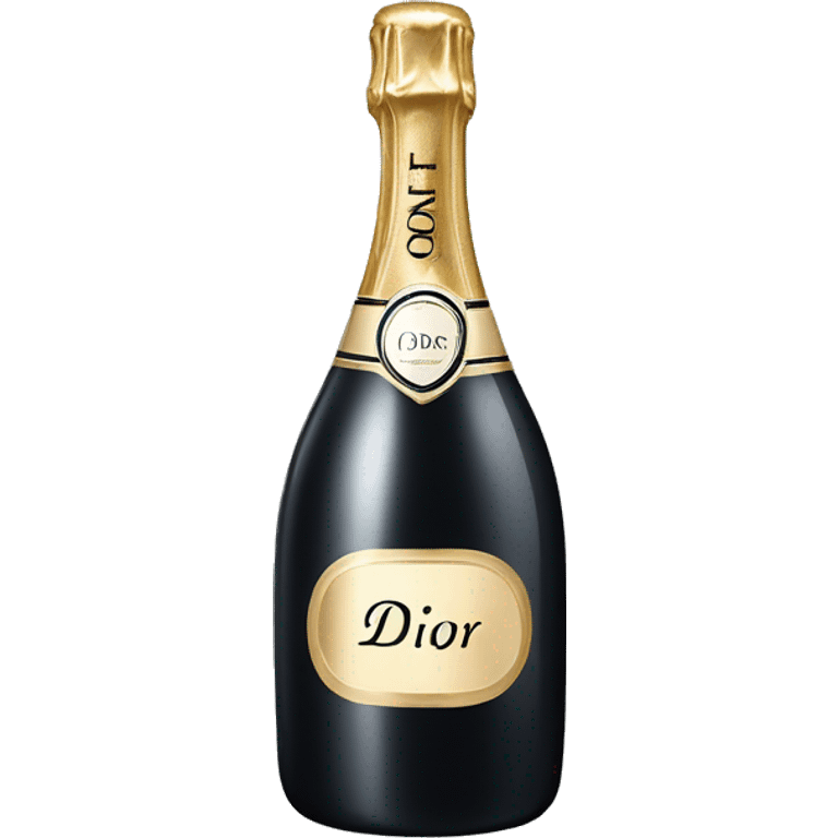 Dior champagne bottle emoji