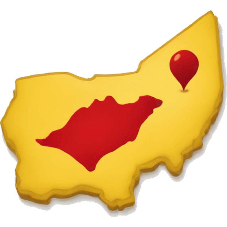 masters yellow map with red flag emoji emoji