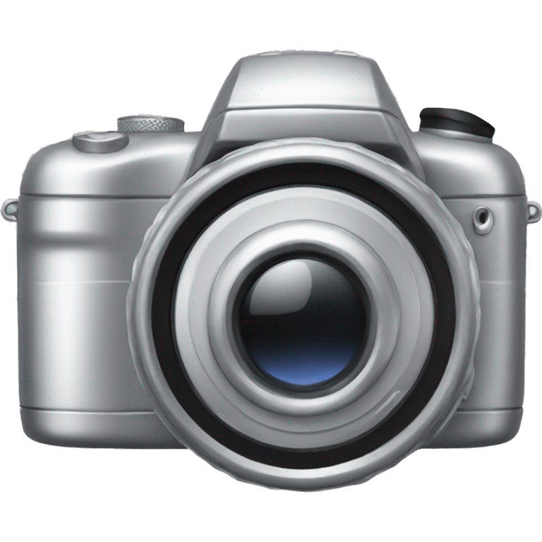 silver digital camera emoji