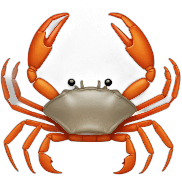 Crabe qui mange une carrote emoji