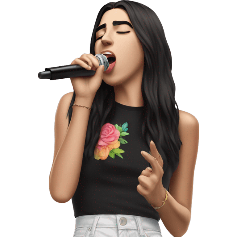 dua lipa singing emoji