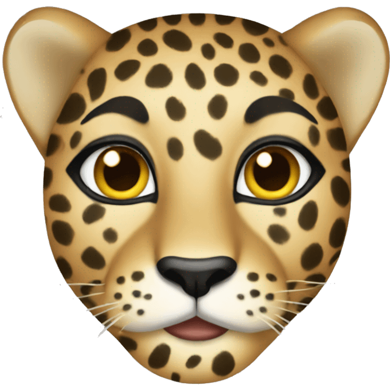 glamour leopard  emoji