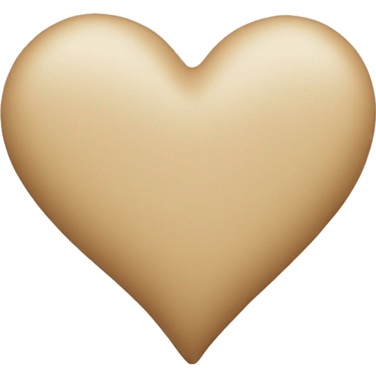 Beige heart emoji