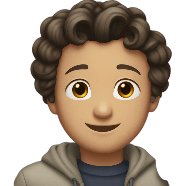 Simon baker hug a black girl brown eyes and short black hair in a bun emoji