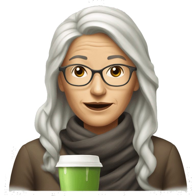 40-years old lady hate matcha latte  emoji