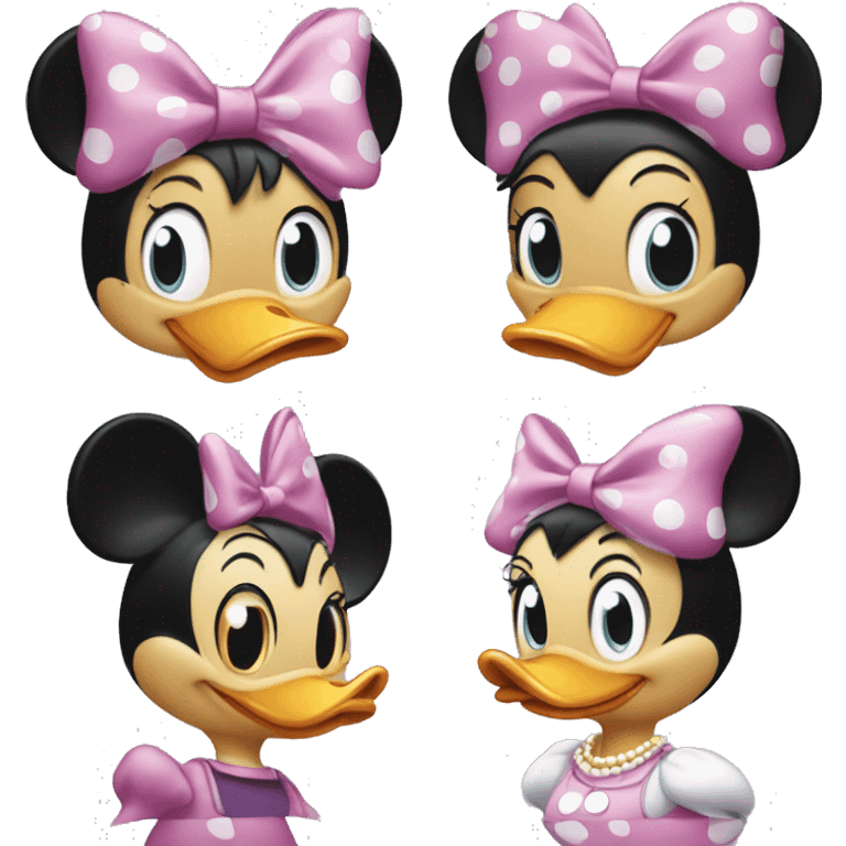 daisy duck and minnie mouse emoji