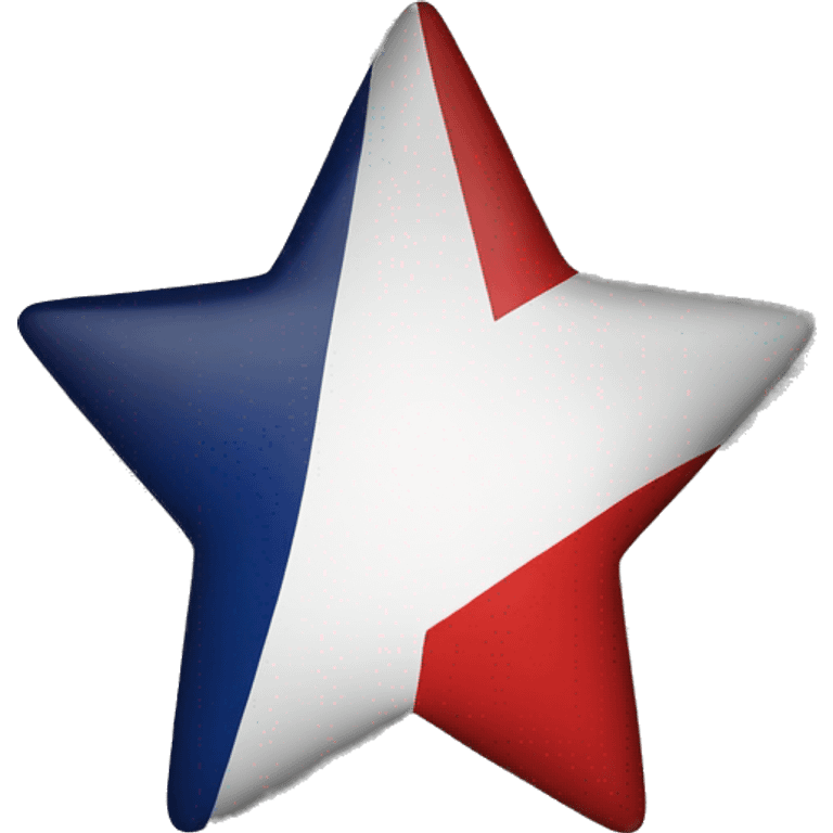 French flag as a star emoji