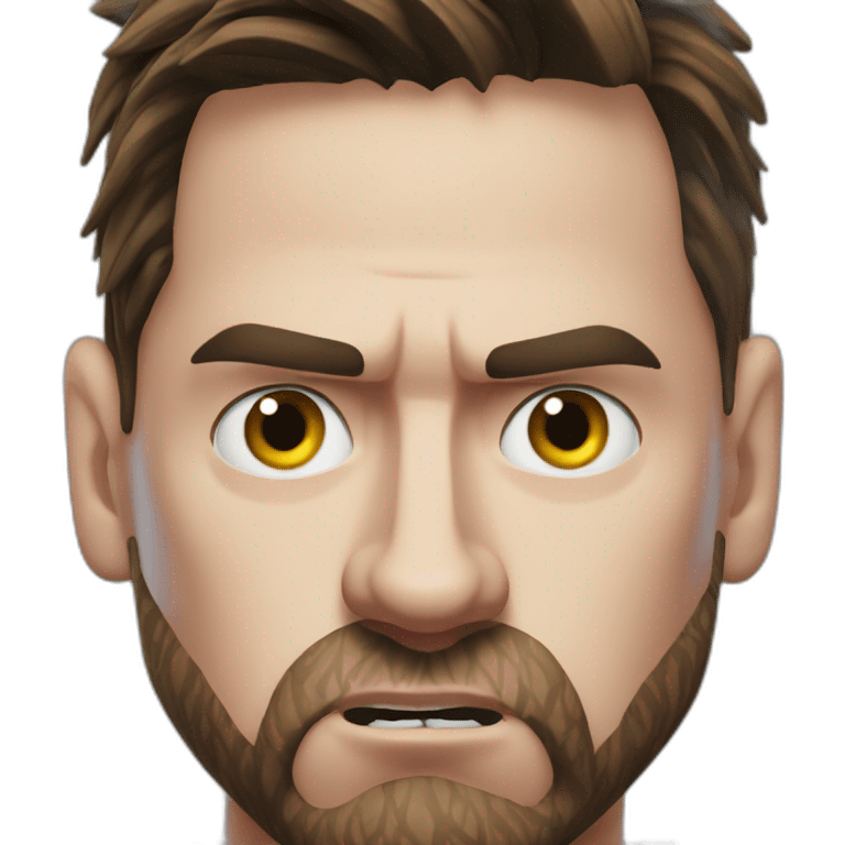 Leo messi angry emoji