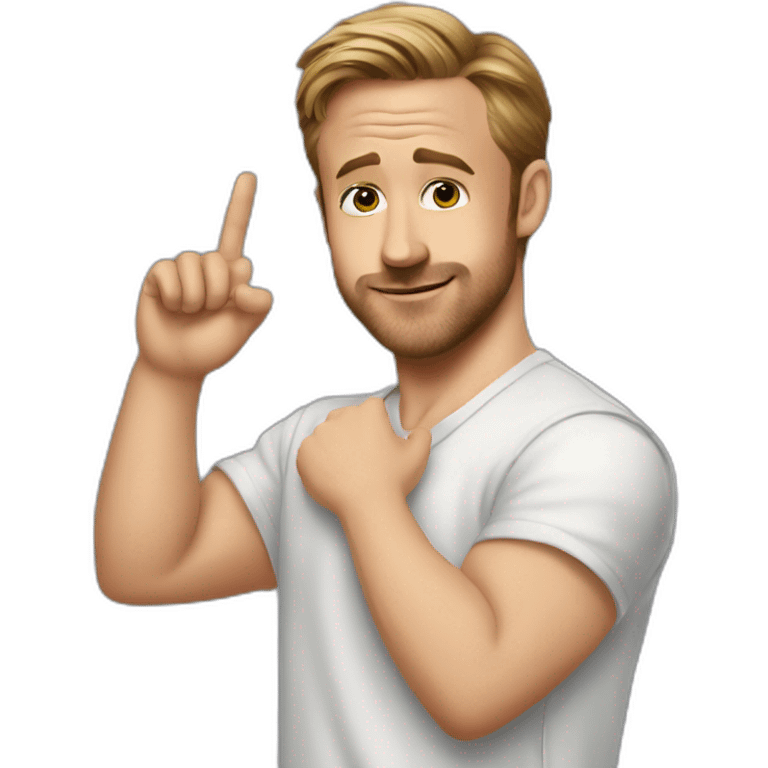 Ryan gosling thumb in the air emoji