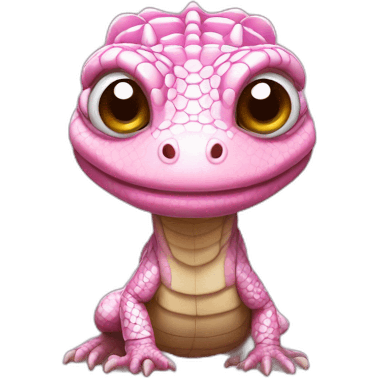 pink tegu lizard emoji