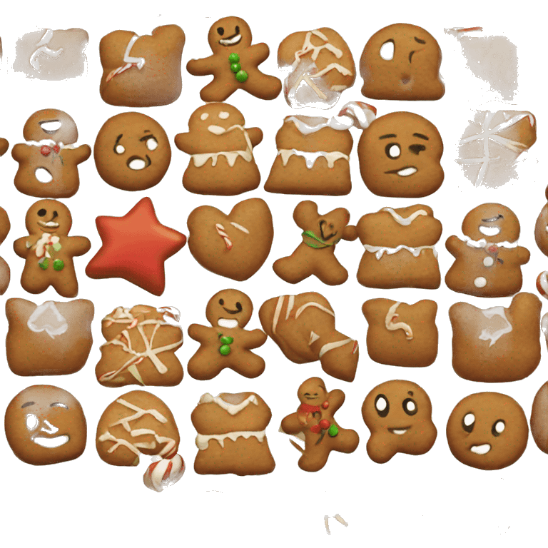 ginger bread christmas emoji