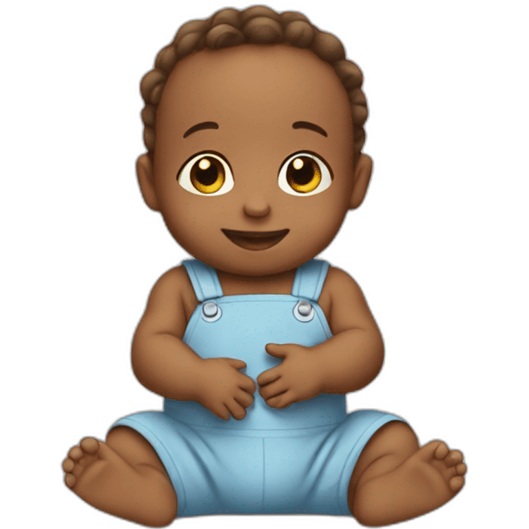 Baby helping people  emoji