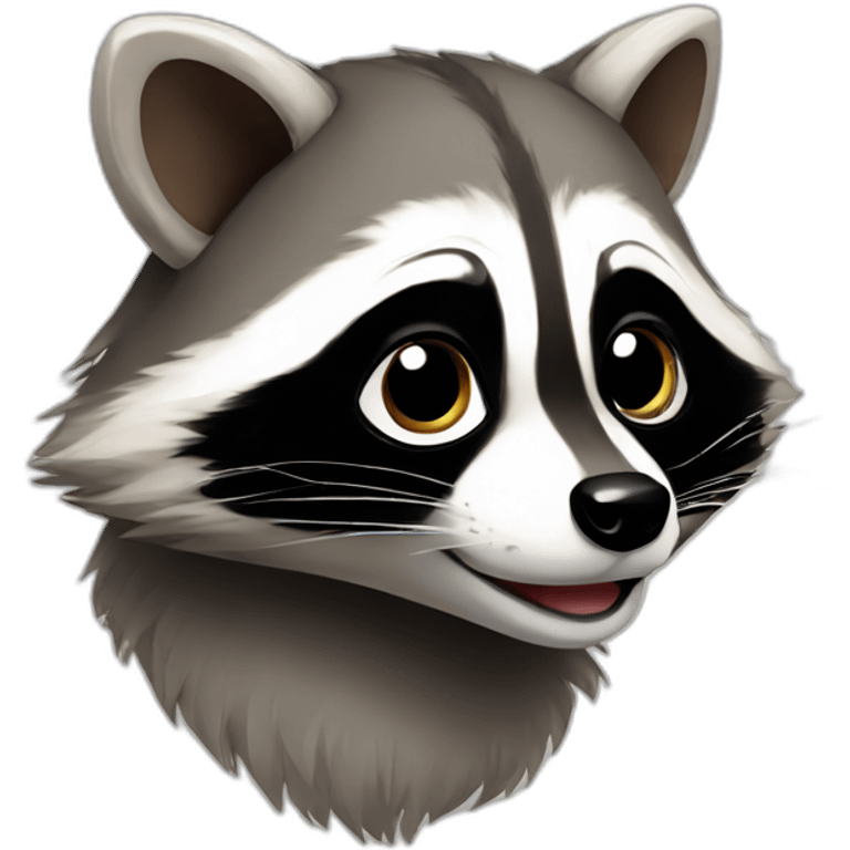 Cute-raccoon emoji