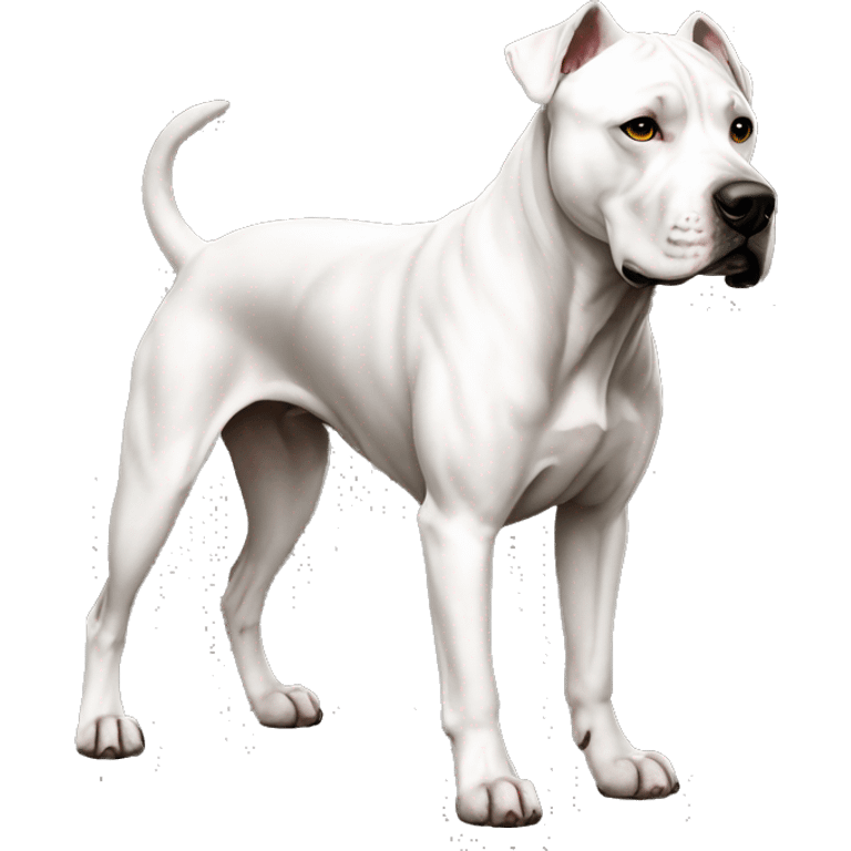 Dogo Argentino Dog Breed Full Body emoji