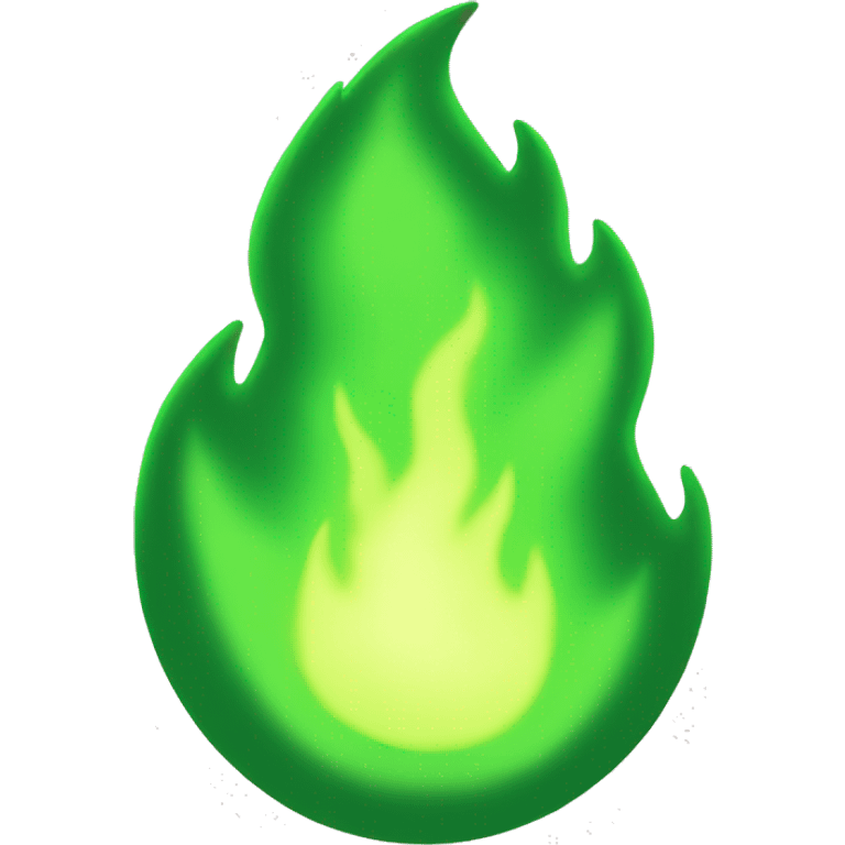 green fire emoji