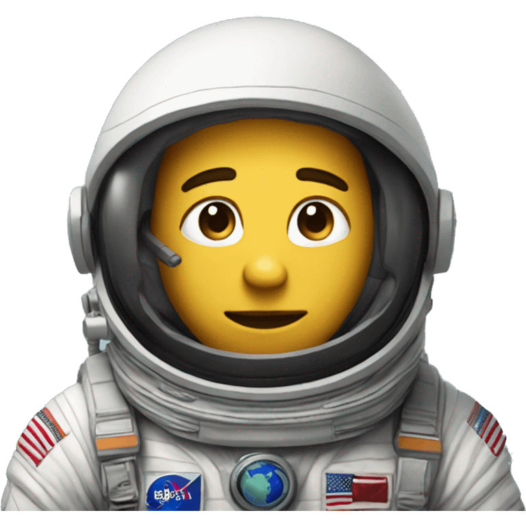 astronaut exploring the planet emoji