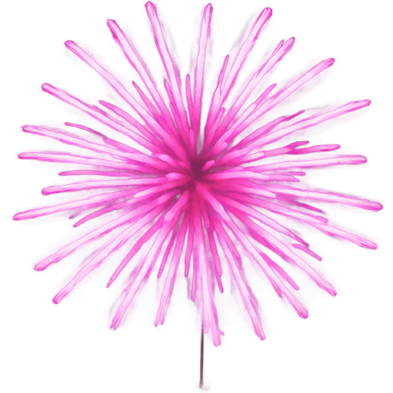 pink fireworks emoji