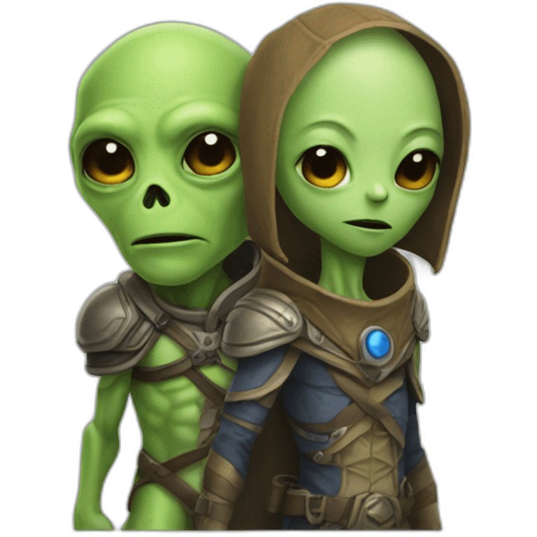 Alien and carpathian emoji