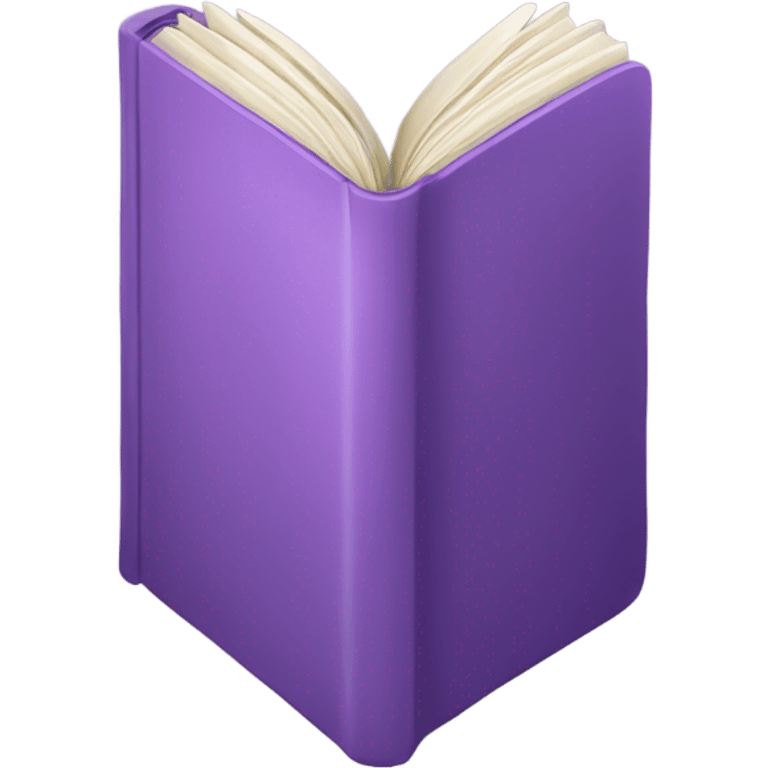 cozy book light purple emoji