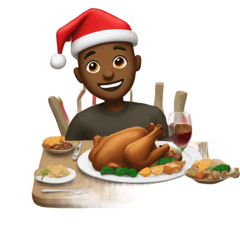 Christmas dinner emoji