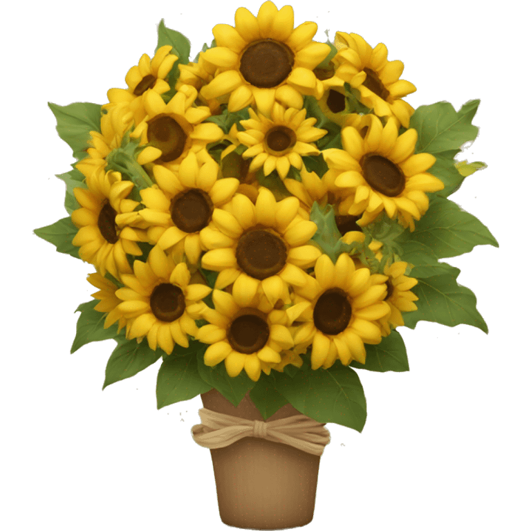 Sunflower bouquet  emoji