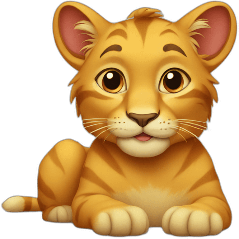 simba as a cat emoji