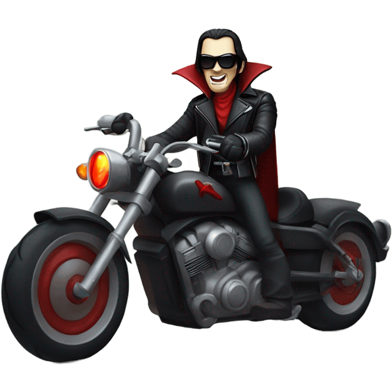 Biker Dracula emoji