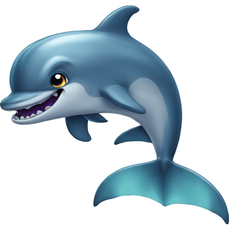 Spooky dolphin  emoji