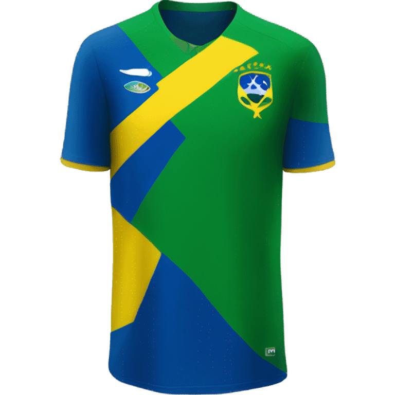 Brazilian soccer jersey emoji