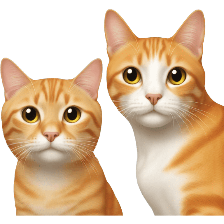 orange cat and blonde  emoji