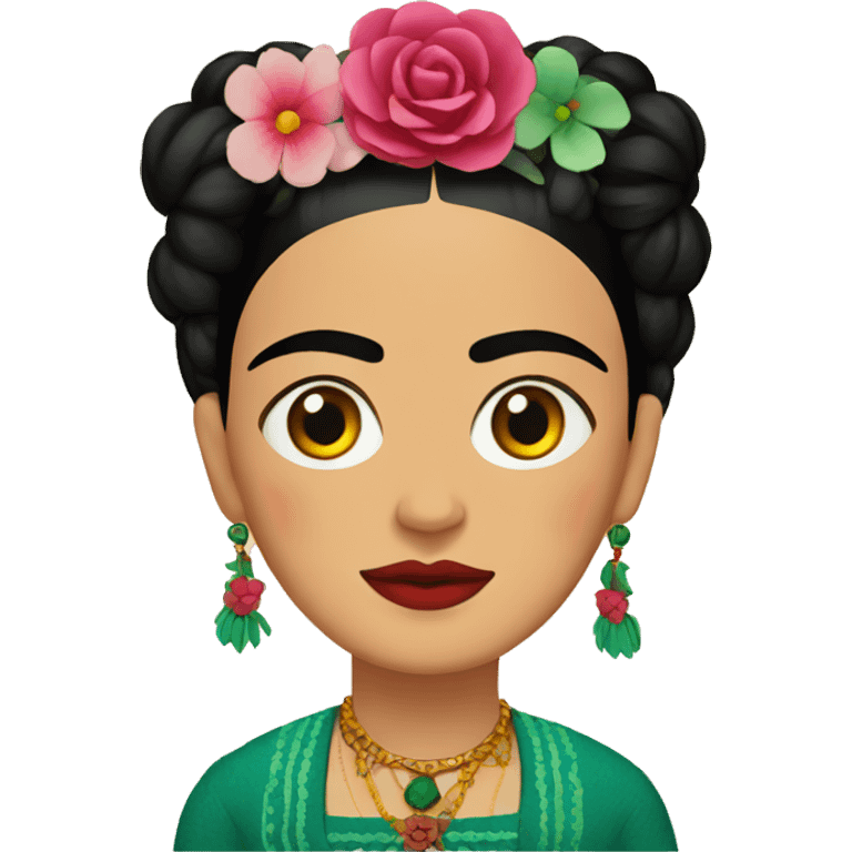 Frida Kahlo flat emoji